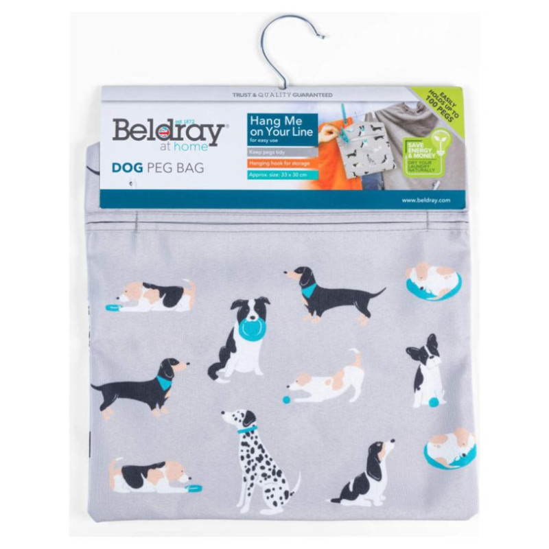 Beldray LA032005DFEU7 Peg Bag - Dog Print