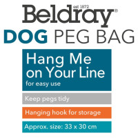 Beldray LA032005DFEU7 Peg Bag - Dog Print