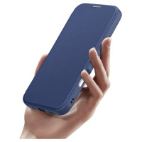 Dux Ducis Etui Dux Ducis Skin X Pro na iPhone 17 Pro z portfelem, kompatybilne z MagSafe &ndash; niebieskie