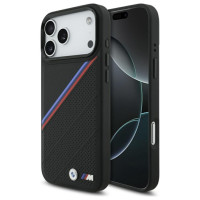 BMW M Tricolor Metal Logo MagSafe Case for iPhone 17 Pro Max - Black