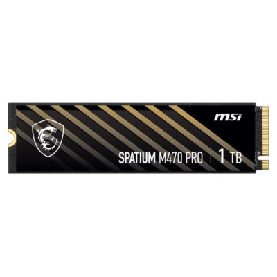 MSI SSD|MSI|SPATIUM M470 PRO|1TB|M.2|PCIe Gen4|NVMe|3D NAND|Write speed 4500 MBytes/sec|Read speed 6000 MBytes/sec|2.15mm|TBW 320 TB|MTBF 150000 hours|S78-440L0J0-P83