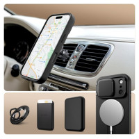 Tech-Protect Kevlar Aura MagSafe Case for iPhone 17 Pro - Black