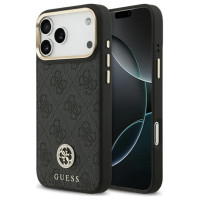 Guess 4G Strass Logo MagSafe Case for iPhone 17 Pro Max - Black