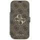 Guess Book 4G Metal Logo Case for iPhone 17 Pro - Brown