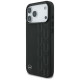 Mercedes Leather Laurel Leaves MagSafe Case for iPhone 17 Pro Max - Black
