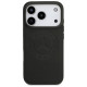 Mercedes Leather Vintage Logo MagSafe Case for iPhone 17 Pro - Black