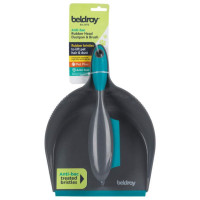 Beldray LA034191UFFEU7 Antibac Pet Plus+ Rubber Head Dustpan & Brush Set