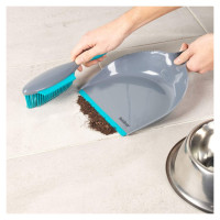 Beldray LA034191UFFEU7 Antibac Pet Plus+ Rubber Head Dustpan & Brush Set