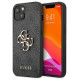 Guess GUHCP13M4GMGGR iPhone 13 / 14 / 15 6.1" gray/gray hardcase 4G Big Metal Logo