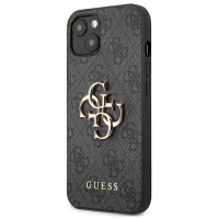 Guess GUHCP13M4GMGGR iPhone 13 / 14 / 15 6.1" gray/gray hardcase 4G Big Metal Logo