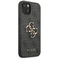 Guess GUHCP13M4GMGGR iPhone 13 / 14 / 15 6.1" gray/gray hardcase 4G Big Metal Logo