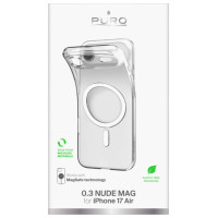 Puro 0.3 MAG Ultra-Slim TPU Case Compatible with MagSafe for iPhone 17 Air - Transparent