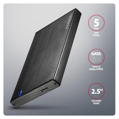Axagon EE25-XA6C USB-C 5Gbps SATA 6G external box for 2.5" SSD/HDD ALINE box