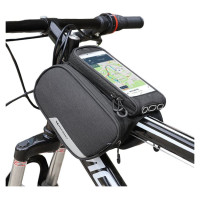 Wozinsky frame bike bag + detachable phone cover up to 6.5 "1.5l black (WBB7BK)