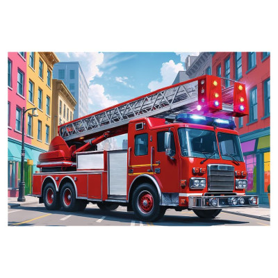 Trefl Puzle Ugunsdzēsēju ma&scaron;īna, 60 gab.