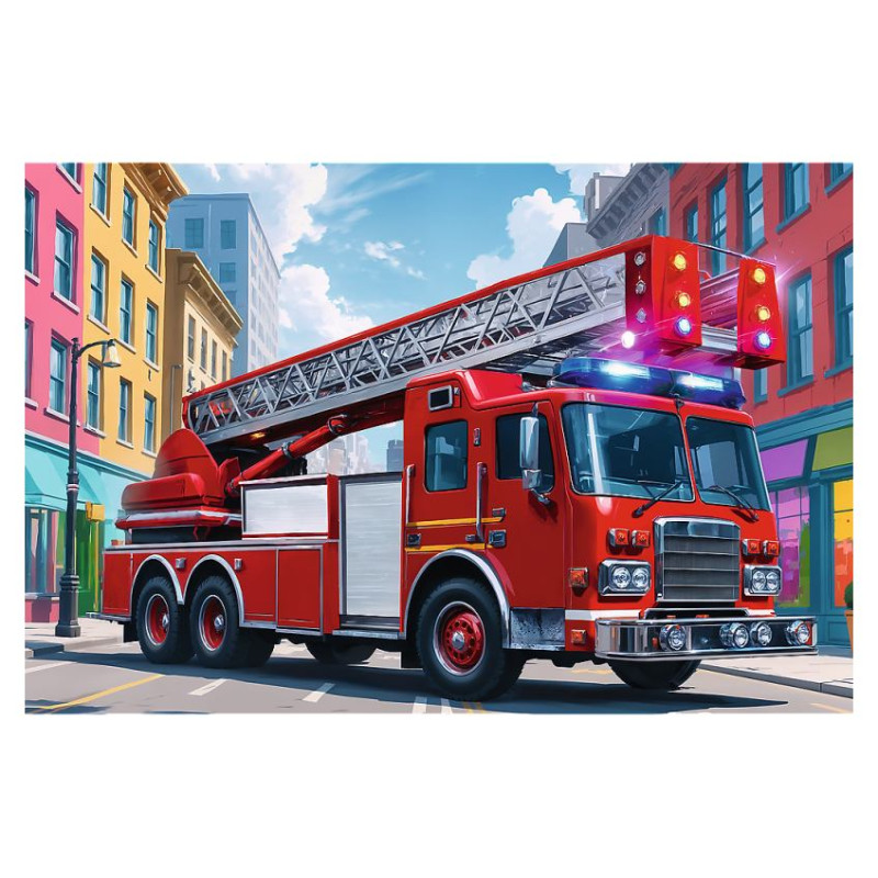 Trefl Puzle Ugunsdzēsēju ma&scaron;īna, 60 gab.