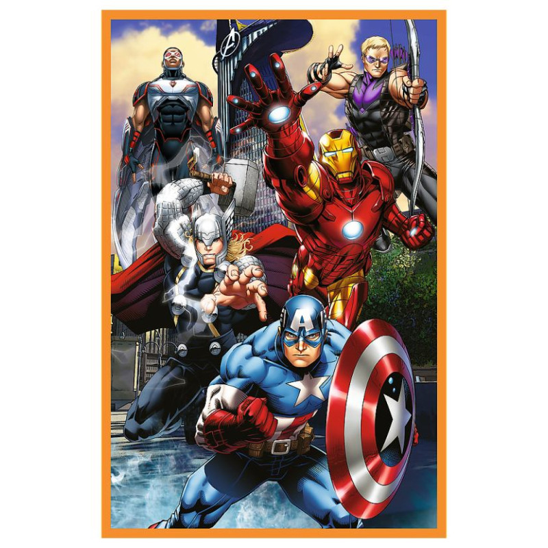 Trefl AVENGERS Pužļu komplekts Ar piedzīvojumiem piepildītas dienas, 3x80 gab.