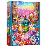 Trefl Pužļu komplekts Kosmoss un kristāli, 2x500 gab.