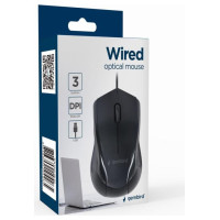 Gembird MOUSE USB OPTICAL/BLACK MUS-3B-02 GEMBIRD