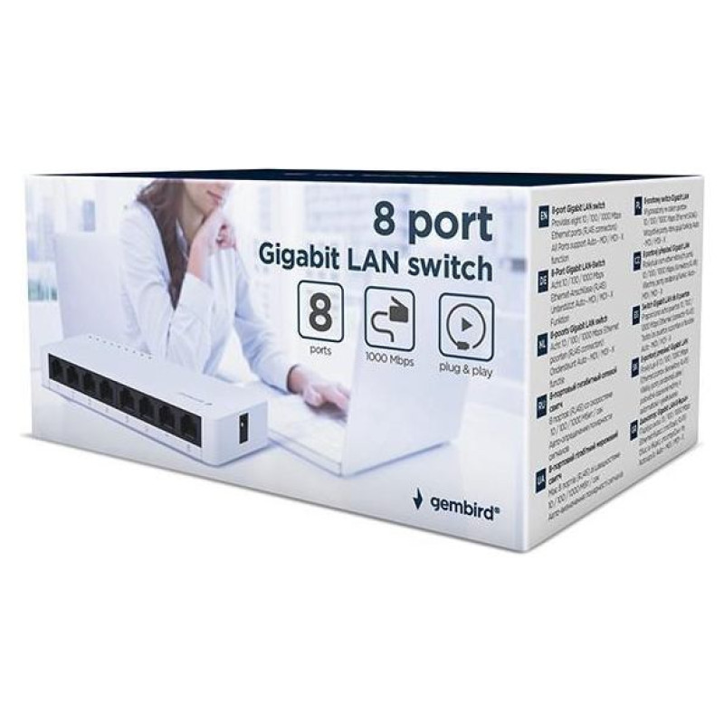 Gembird Switch|GEMBIRD|NSW-G8-01|NSW-G8-01