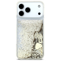 Guess Liq. Glitter 4 Charms Case for iPhone 17 Pro - Gold