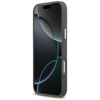 Karl Lagerfeld FW Grained Karl & Choupette Heads Pins & Logo iPhone 17 Pro Max Case - Gray