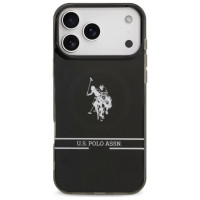 U.s. Polo Assn. US Polo DH and Bottom Stripe Logo MagSafe Case for iPhone 17 Pro Max - Black