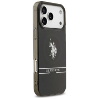 U.s. Polo Assn. US Polo DH and Bottom Stripe Logo MagSafe Case for iPhone 17 Pro Max - Black