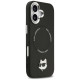 Karl Lagerfeld Choupette Pin MagSafe Case for iPhone 17 - Black