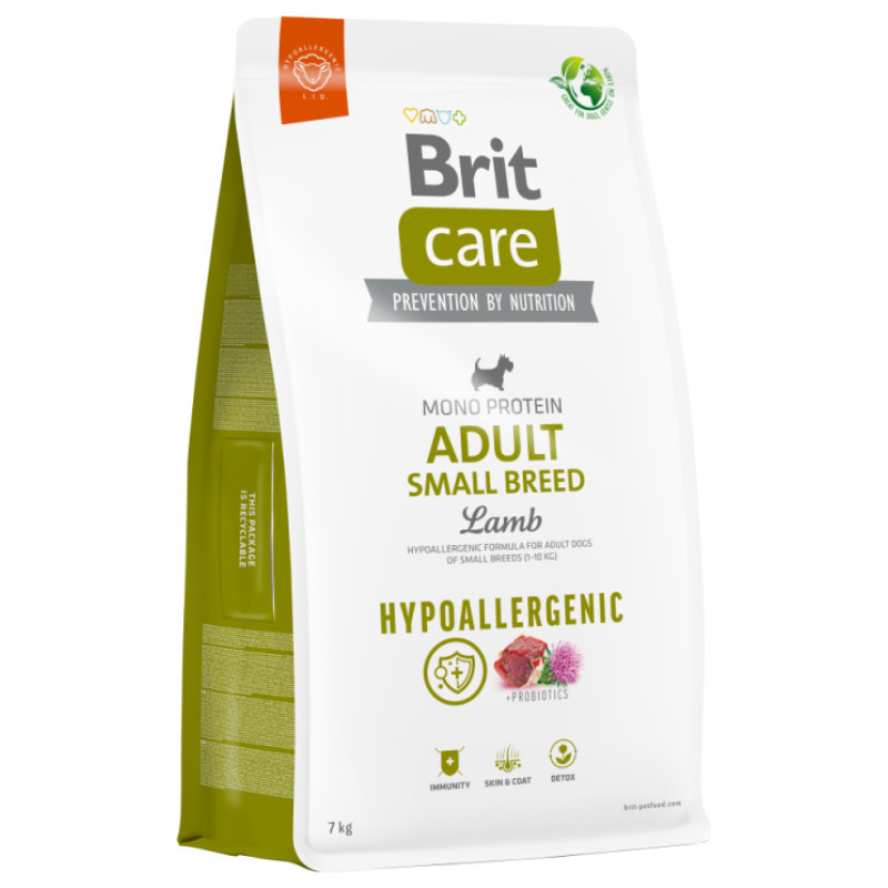 Brit Care HP Adult Small Breed Lamb & Rice 3 kg - barība suņiem