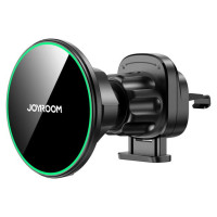 Joyroom JR-ZS412 holder with Qi2 15W charger, car, for air vent - black