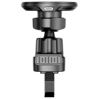 Joyroom JR-ZS412 holder with Qi2 15W charger, car, for air vent - black