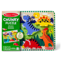 Melissa & Doug Dinozauru puzle ar lieliem gabaliem