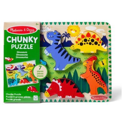 Melissa & Doug Dinozauru puzle ar lieliem gabaliem