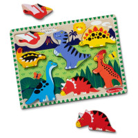 Melissa & Doug Dinozauru puzle ar lieliem gabaliem