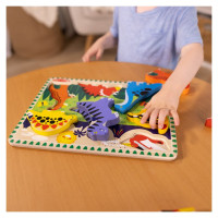 Melissa & Doug Dinozauru puzle ar lieliem gabaliem