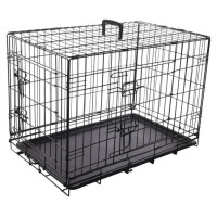 Flamingo metāla būris (ar divām durtiņām) KEO L 93x57x62 cm melns