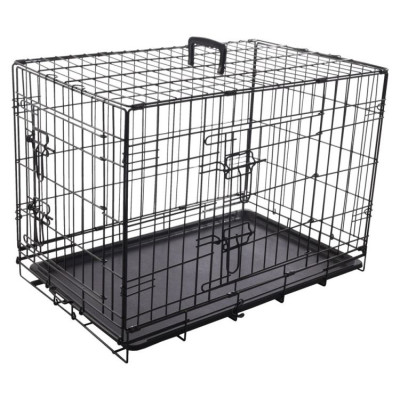 Flamingo metāla būris (ar divām durtiņām) KEO L 93x57x62 cm melns