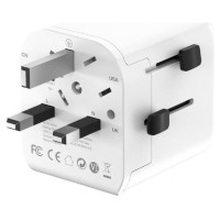 Gembird POWER ADAPTER EU TO UNIV. 12W/WHT TPA-EU2A12-01-W GEMBIRD
