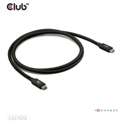 Club3D CABLE USB-C TO USB-C 1.2M/BLACK CAC-1570 CLUB3D
