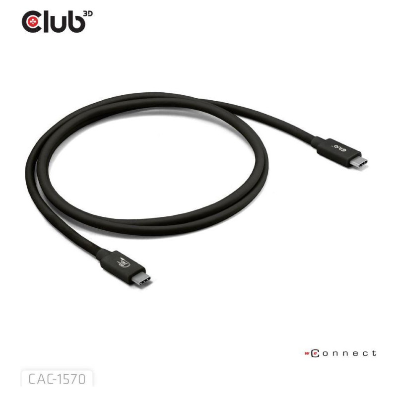 Club3D CABLE USB-C TO USB-C 1.2M/BLACK CAC-1570 CLUB3D