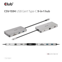 Club3D I/O HUB 9IN1 USB-C/CSV-1594 CLUB3D