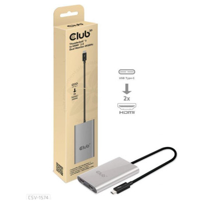 Club3D I/O ADAPTER THUNDERBOLT / HDMI/DUAL CSV-1574 CLUB3D