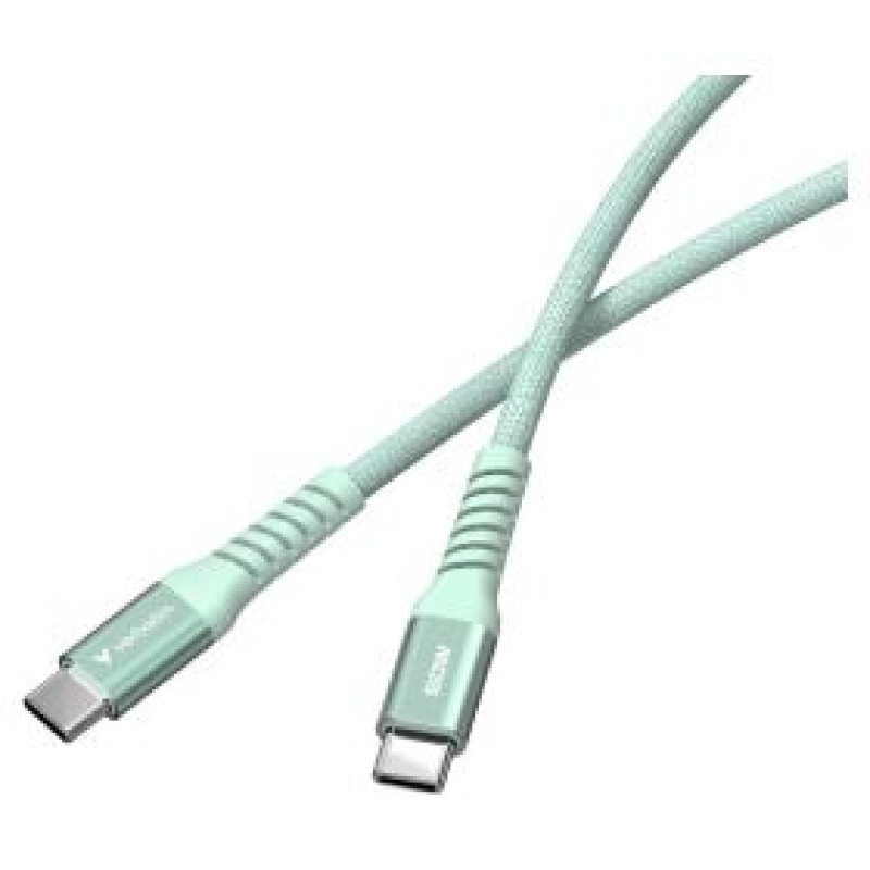 Verbatim Kabelis Verbatim Sync & Charge Magnetic Type-C  60W 120cm Green
