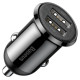 Baseus Grain Pro car charger 2x USB 4.8 A black (CCALLP-01)