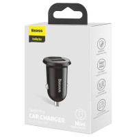 Baseus Grain Pro car charger 2x USB 4.8 A black (CCALLP-01)