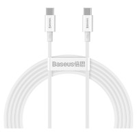 Baseus CATYS-C02 USB-C - USB-C PD QC FCP cable 100W 5A 2m - white
