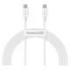 Baseus CATYS-C02 USB-C - USB-C PD QC FCP cable 100W 5A 2m - white