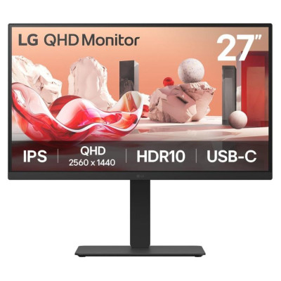 LG LCD Monitor|LG|27BA75QB-B|27"|Panel IPS|2560x1440|16:9|100Hz|Matte|Speakers|Swivel|Pivot|Height adjustable|Tilt|Colour Black|27BA75QB-B