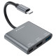 Wozinsky Hub Wozinsky WHCH-01 USB-C PD 100W HDMI 4K@30Hz USB-A 10Gbps - gray